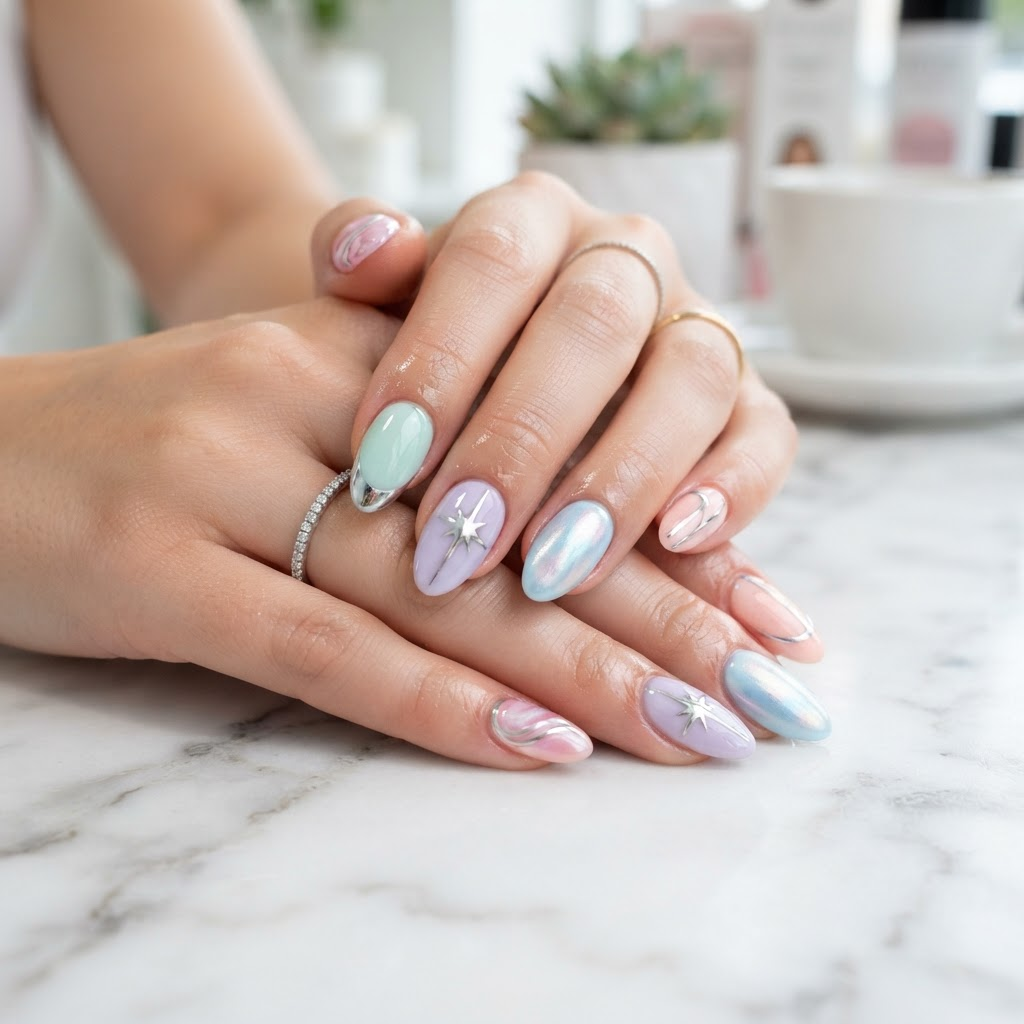 Not my usual lane but my nail tech ate this chrome set up. Tag yours below!